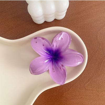 Zes kleuren Verloop Bloem Haaraccessoires Set Strandstijl Haarspelden Bloem Klauwklemmen Zomer Bloem Haarspelden Hawaïaanse Stijl