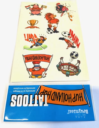 Tattoo sticker - EK - Nederland - Holland - Voetbal - Hup Holland