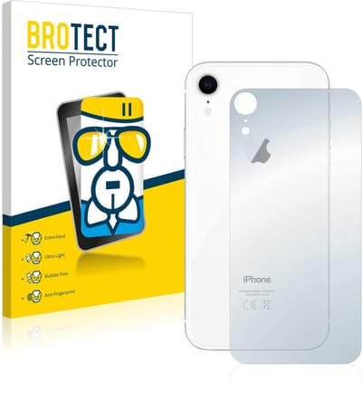 Screenprotector voor Apple iPhone XR (Achterkant) Beschermglas transparant
