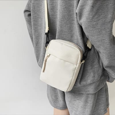 Sac à Bandoulière pour Femme, Mini Sac Bandoulière pour Femmes et Hommes, Sac Téléphone Portable avec Rangement Compact gray