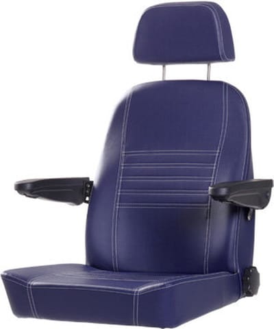 Zwaardvis Advantage Stuurstoel bekleed met donkerblauw Kunstleer