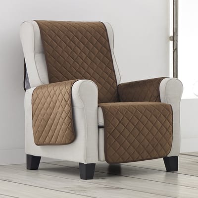 Belmarti Velvet fauteuilbeschermer - 55 cm - Bruin
