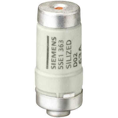 Siemens 5SE1325 Zekeringsinzetstuk Afmeting zekering : D02 10 stuk(s)