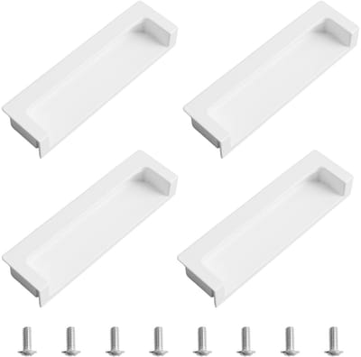 Dailygoods- Deurgrepen 4 Stuks - Ingebedde Handgrepen - Verzonken Vingertrekkers - Hoogwaardig Zinklegering - Modern Ontwerp - Ruimtebesparend