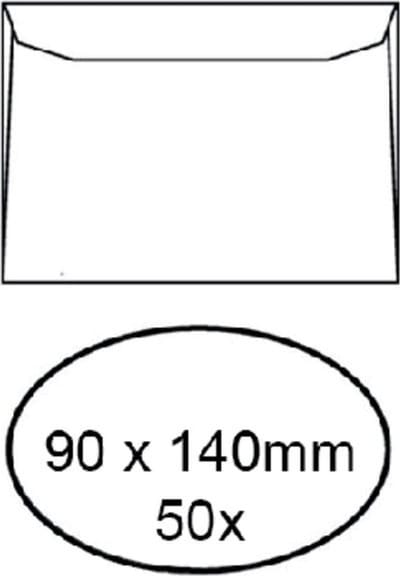 Envelop quantore visitekrt 90x140 95gr wt | 20 stuks