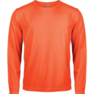 PROACT® Herensportshirt Lange Mouwen PA443 - Fluorescent Orange - XS