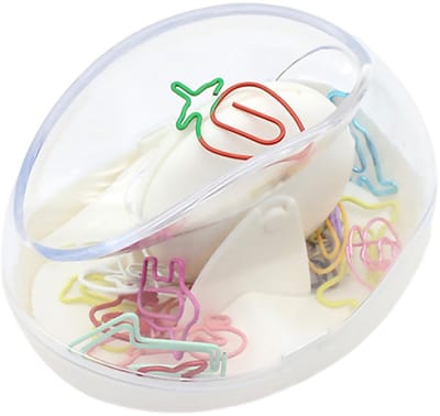 Cosensi- Papercliphouder Magnetisch - Opbergdoos - Organizer - Desk - School - 100 Paperclips - Antislip Rubber Pads - Papierclipdispenser