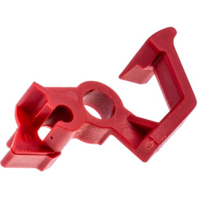Schakel knop aan uit rood