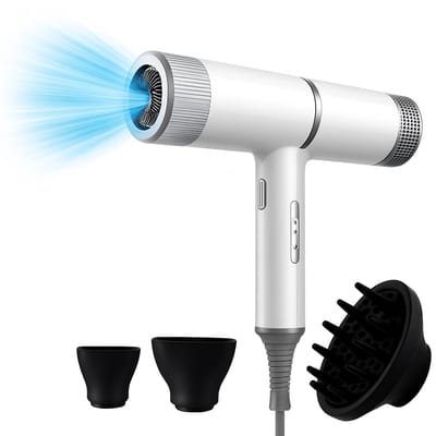BlowSense® T-Power - Föhn met diffuser - Ionentechnologie - Stil/Krachtig/Effectief - Haardroger - Wit - 2026 Model
