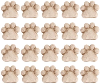 Decoratieve Stenen - Kattenpoot Vorm - Tuin Decoratie - Duurzaam Hars Materiaal - 20 Stuks - Grijs