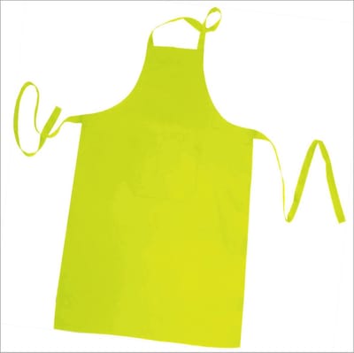 Homéé Horeca suite Keukenschorten BBQ BIB Apron 240g. p/m2 fluor geel 70x100 cm - 2 stuks