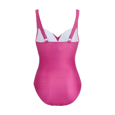Regatta Dames/Dames Sakari Retro Wave buikcontrole ééndelig badpak (Roze)