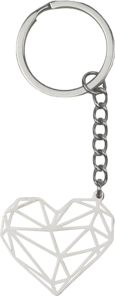 Sleutelhanger Patroon Sleutel Hanger Metaal Patroon Geometrisch - Hart
