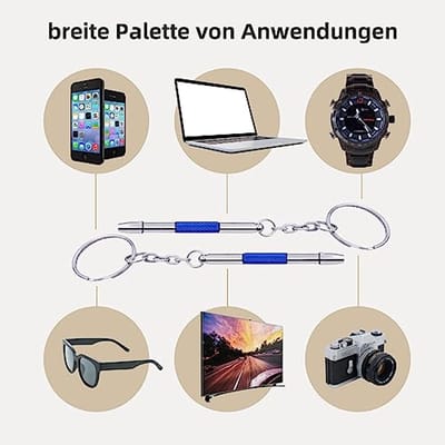 Mini precisieschroevendraaierset 4-in-1 voor horloges, brillen, en meer