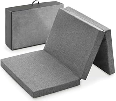 Schuimmatras - Campingmatras - 60 x 120 cm / Hoogte 6 cm - Gemêleerd Grijs