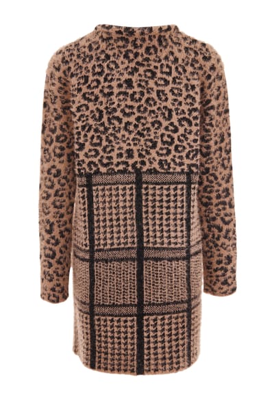 Faina Vest Dames Donker roze zwart