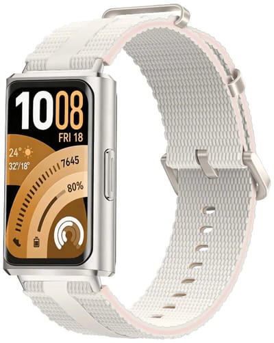 Strap-it Sportief siliconen bandje geschikt voor Huawei band 11 / Huawei band 11 Pro - Sterrenlicht