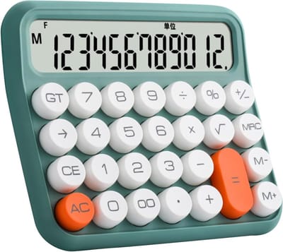Desktop Rekenmachine - Grote Knoppen Calculator - Dagelijks Gebruik - Groot LCD Scherm - 12 Cijfers