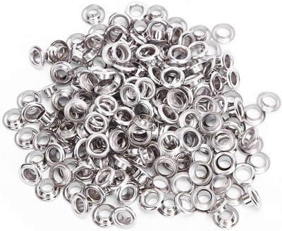 100 Stuks Metalen Oogjes, 5mm Messing Dubbelzijdige Rivets en Grommets voor Leren Tas, Schoenen en DIY Projecten