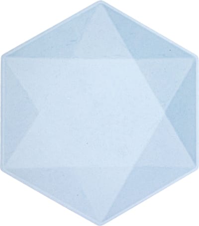 Lichtblauw Hexagon - Large