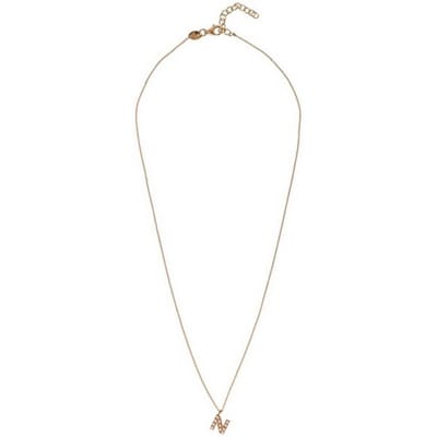 ALISIA AL4258.01.914 GOLD-PLATED LETTER N KETTING MET PARELS 1 STUK