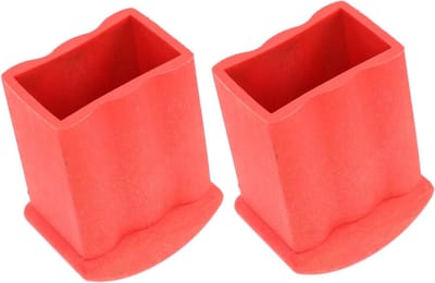 Ladderstabilisator Voeten - Laddermat Bevestigingen - Ladder Veiligheid - Antislip Rubber Materiaal - 8.5x5.9cm - Rood