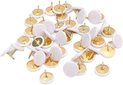 Tekenpinnen kaartkurkbord decoratief notitiebord kantoorkaart 100 stuks wit 10x10 mm.