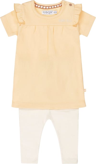 Dirkje R-GROOVY GIRL Meisjes Kledingset - Faded orange - Maat 62
