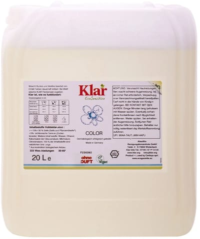 Vloeibaar Wasmiddel Kleur 20L Zonder Parfum Kleurbehoud