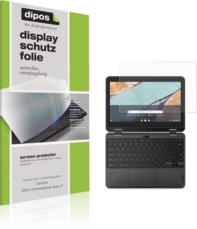 dipos – 2x Matte Beschermfolie geschikt voor Lenovo 300e Chromebook Gen 3 | Krasbestendige & antireflecterende Screenprotector Ultra-Thin