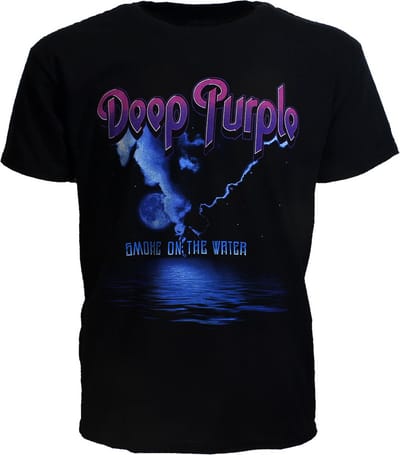 Deep Purple Smoke On The Water T-Shirt - Officiële Merchandise - M