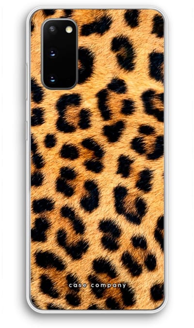 Case Company® - Hoesje geschikt voor Samsung Galaxy S20 hoesje - Luipaard - Soft Cover Telefoonhoesje - Bescherming aan alle Kanten en Schermrand