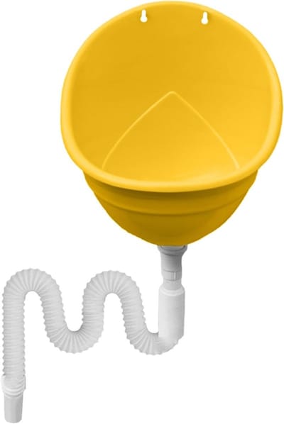 Waterloos Urinoir - Mannen Urinoir - Buiten Gebruik - Spatwaterdicht Ontwerp - 29.5x24x34.5cm - Geel