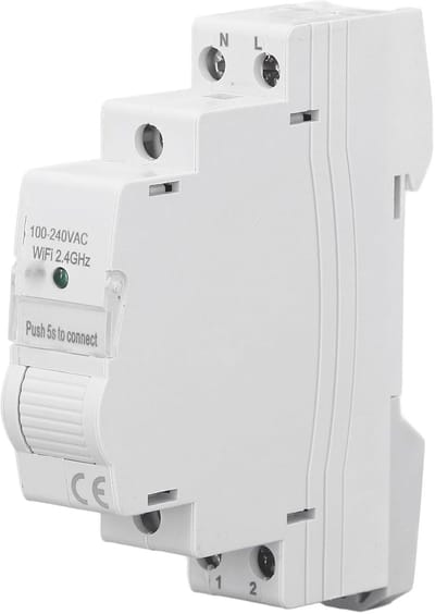 Slimme Wifi Energiemeter - Stroommeter App - Energieverbruik Meten - Real-time Monitoring - Hoog Vermogen - Wit