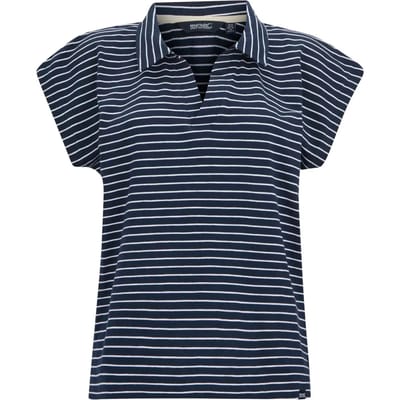 Dames Lorana T-shirt met kraag en korte mouwen