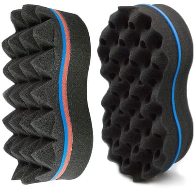 Ynkkvre - Haar Twister – Afro Twist Haar Spons – Dubbele Kanten Spons Borstel – Spons Borstel voor Natuurlijke Dreads – Spons Borstel voor Afro Curls – 8-Vormig EVA Schuim – Snel Zonder Hitte – Ideaal voor Krullen en Volume – Universeel Geschikt
