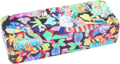 Kunstzinnige brillenkoker - Abstract etui - Brillen beschermen - Metalen scharnier - Twee designs