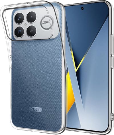 Just in Case hoesje geschikt voor Xiaomi Poco F8 Ultra Hoesje Siliconen - Flexibele Case - Transparant