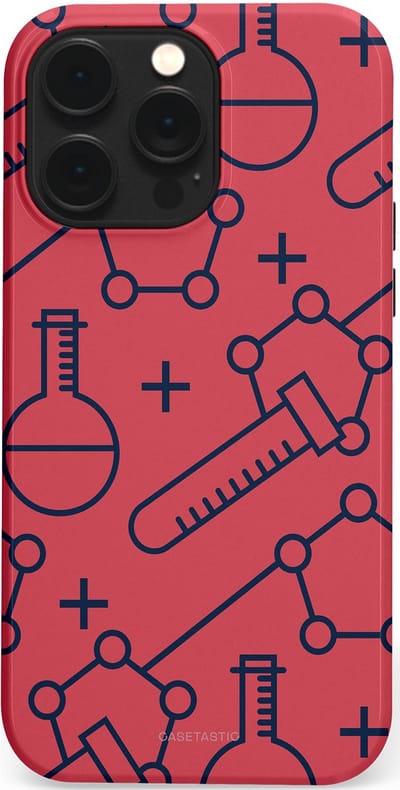 Casetastic hoesje geschikt voor Apple iPhone 14 Pro Max - MagSafe - Dubbellaagse bescherming - Rode Laboratorium - Fashion Case - Koraal