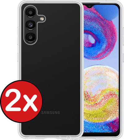 Hoesje - 2 Stuks - Geschikt voor Samsung Galaxy A04s - Sterk & Shockproof - Telefoonhoes - Back Cover - Case Siliconen - Telefoon Hoes - Transparant