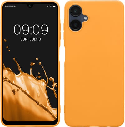 kwmobile telefoonhoesje geschikt voor Samsung Galaxy A06 - Hoesje voor smartphone - Back cover in fruitig oranje