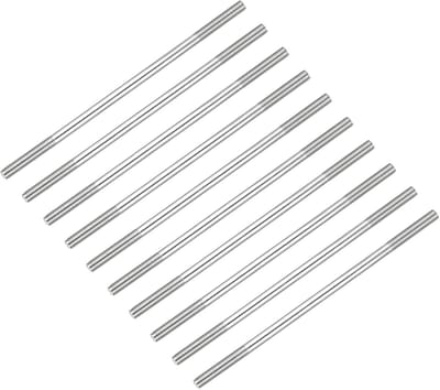 Store_7 - Dubbele schroeven - M5 schroefdraad - 150 mm lengte - 10 stuks - Roestvrij staal - Voor reparaties thuis - Geschikt voor diverse klussen