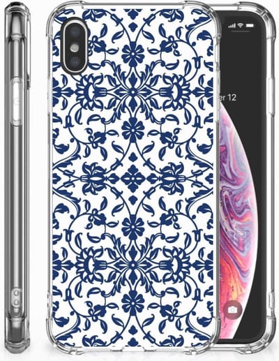 Apple iPhone Xs Max Case Flower Blue
