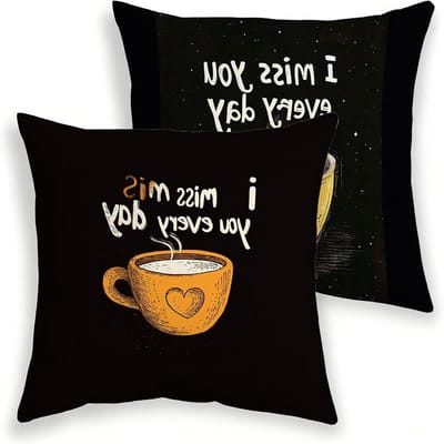 Kussenhoezen Set - Decoratieve Slopen - Buiten Decoratie - Waterdicht Linnen - 65 x 65 cm - Zwart