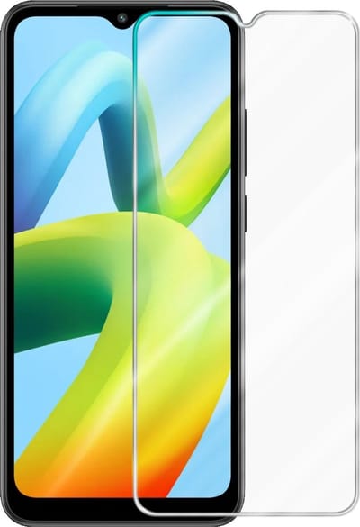 Cadorabo Screenprotector geschikt voor Redmi A1 / A2 - Pantser film Beschermende film in KRISTALHELDER Geharde (Tempered) display beschermglas in 9H hardheid met 3D Touch