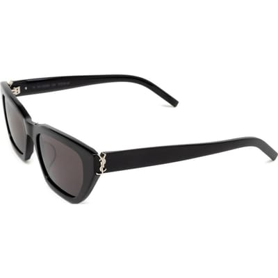Saint Laurent Ysl Logo Onregelmatig Montuur Zonnebril Unisex Zonnebril Zwart SLM127F001 Basic Packaging-Eyeglass Case black