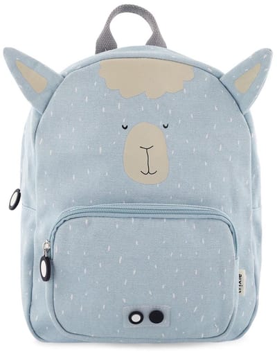 Trixie Rugzak - Mr. Alpaca - Schooltas Waterafstotend - Boekentas voor Kind - Voor Jongens en Meisjes - Geschikt als Gymtas - Blauw