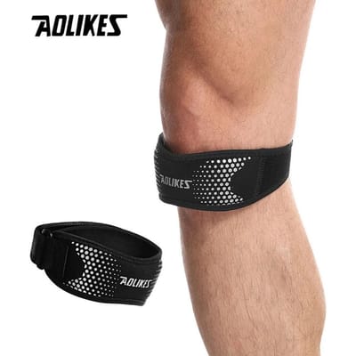 Aolikes 1 Stuk Patellapees Kniebanden Kniebrace Knieverzorging Patellastabilisator Geschikt Voor Hardlopen Wandelen Tennis Springen Artritis
