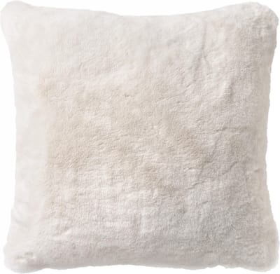 Dutch Decor ZAYA - kussenhoes 60x60 cm - bontlook - extra groot - Snow White - wit - met rits - zonder binnenkussen
