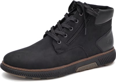 Rieker Heren Veterboot - B3315-00 Zwart - Wijdte H - Maat 43